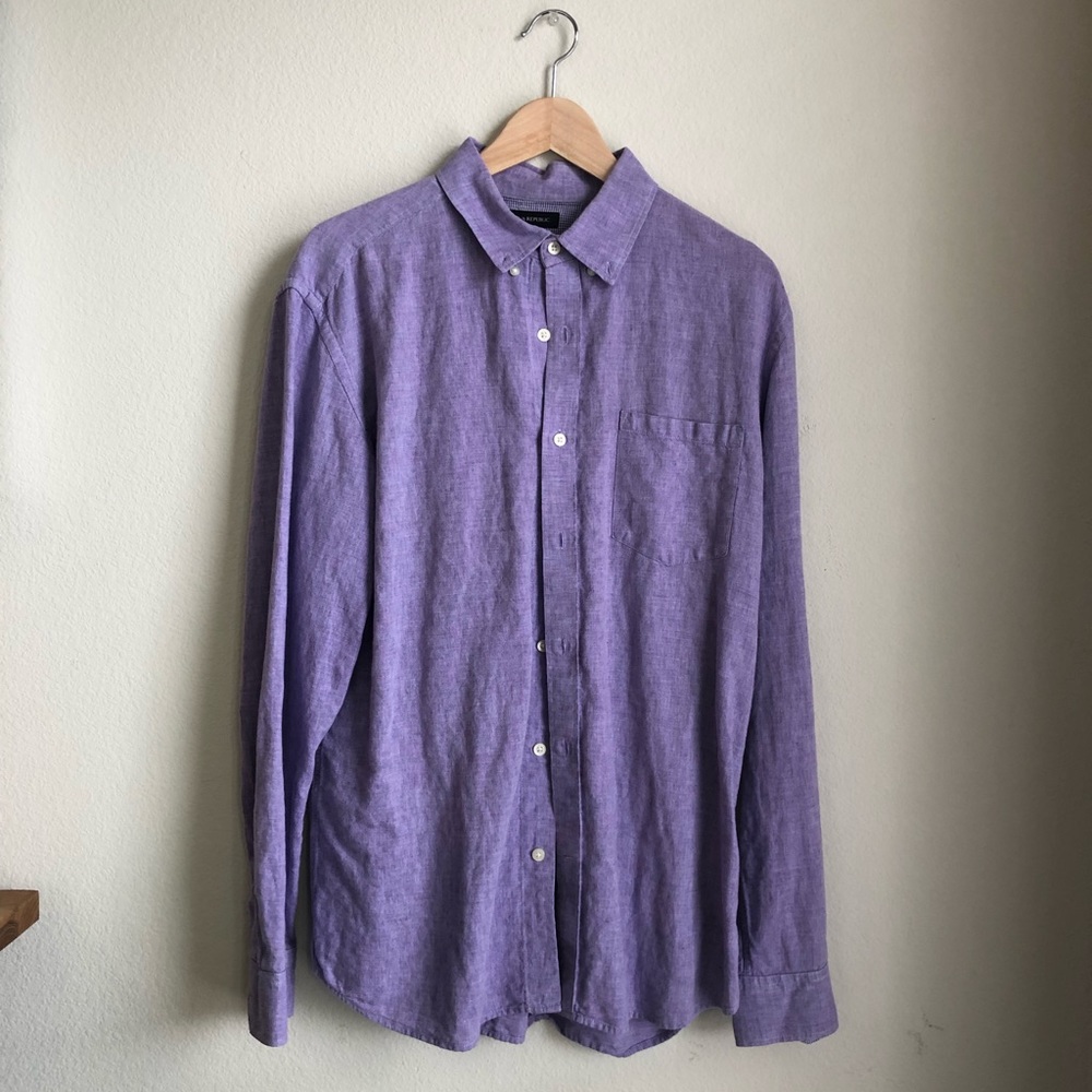 Banana Republic Line Shirt - Mens Large